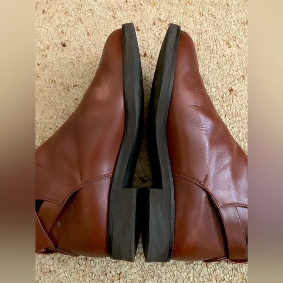 ✨Host Pick✨ Hush Puppies Brown Leather Ankle Boots Size 6 - Picture 4 of 7